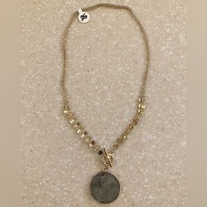 Cecelia Gray Stone Necklace